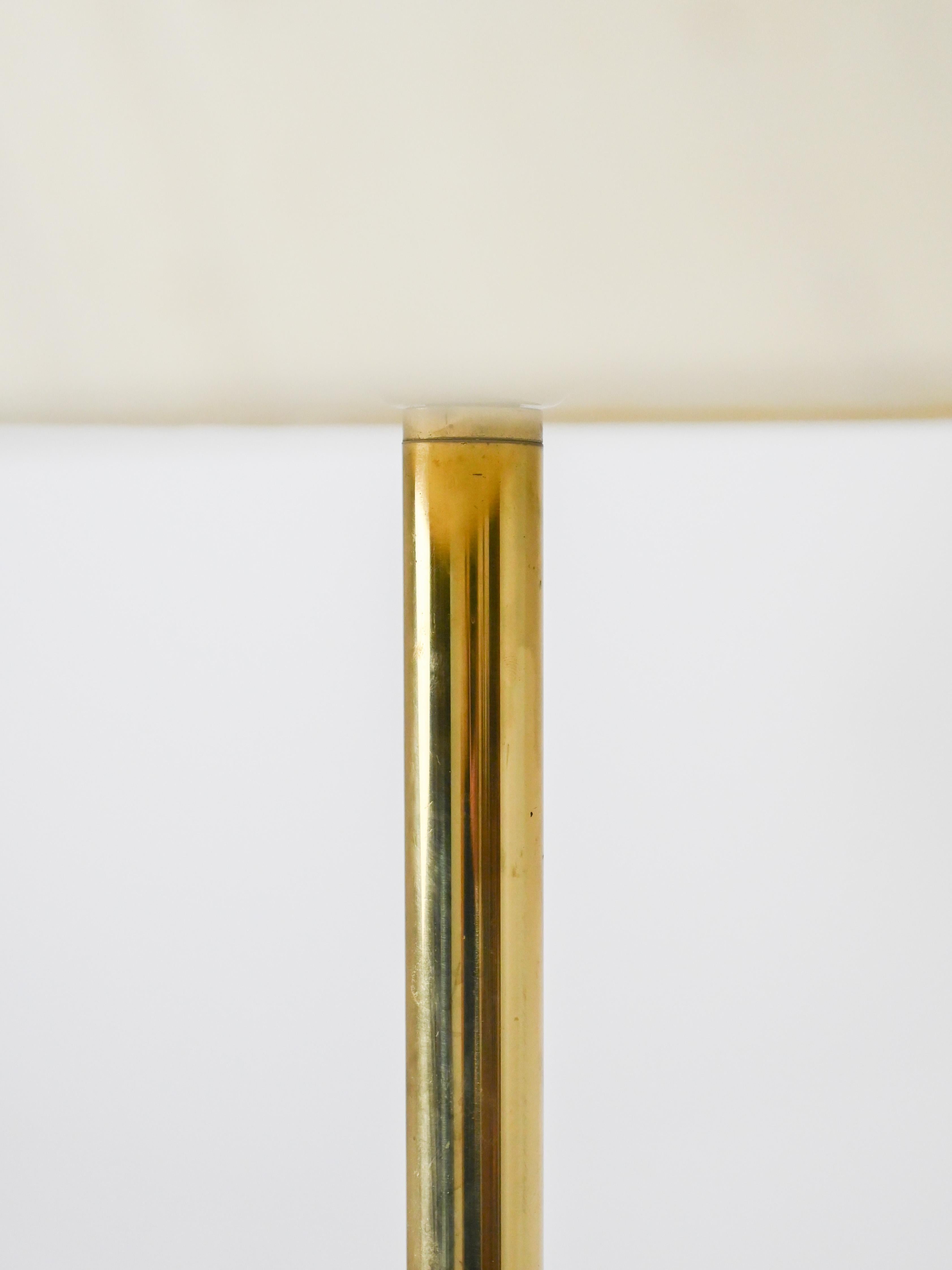 Mid-20th Century Vintage Floor Lamp with Gold Base For Sale