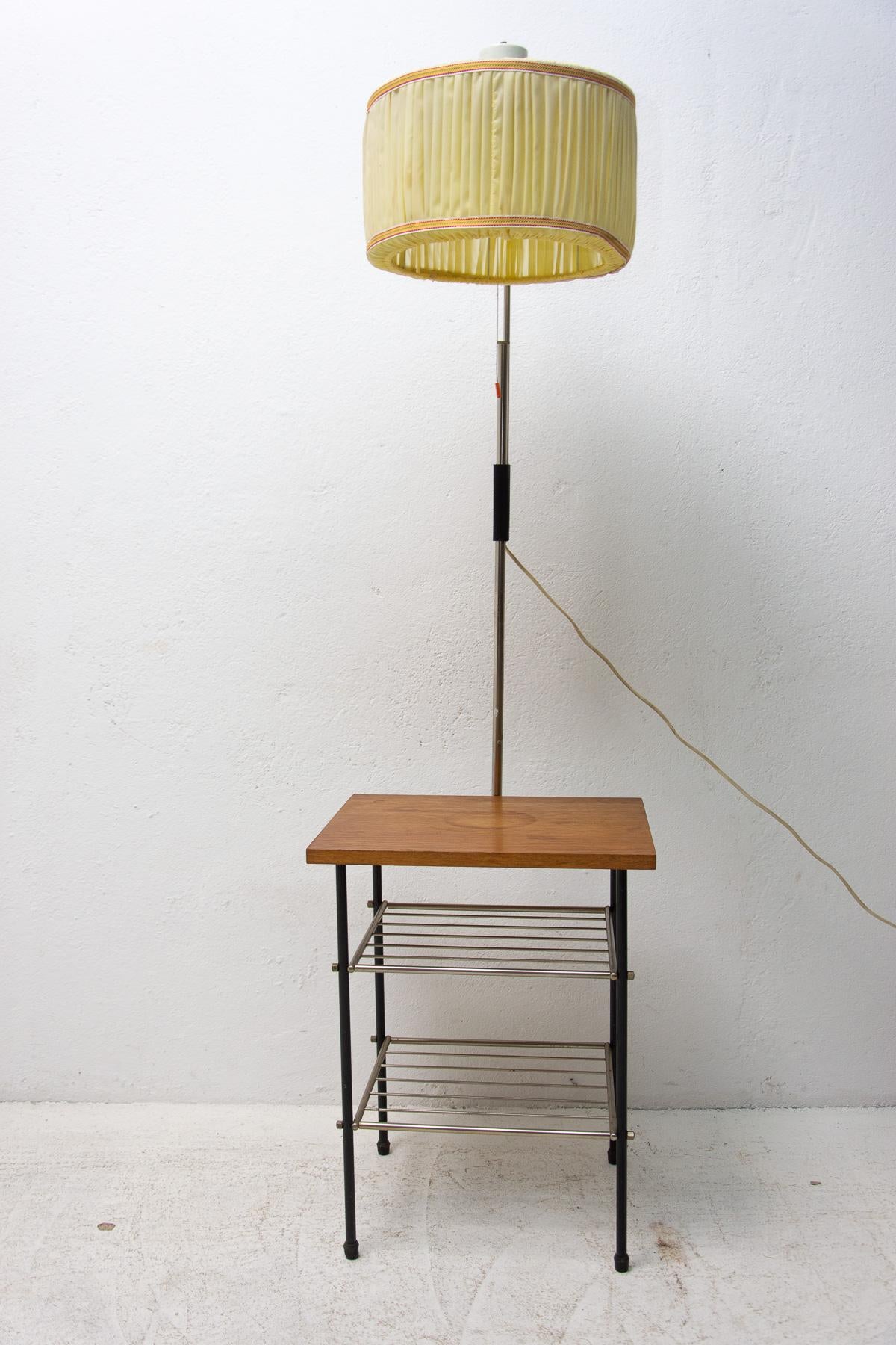Vintage Floor Lamp with Storage Space, 70s, Czechoslovakia For Sale 8