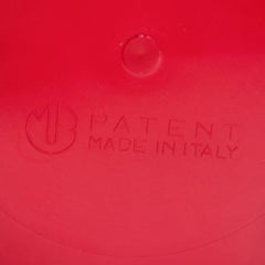 Vintage Floor Standing or Table Etagere in Glossy Red by MB Italy, 1970s