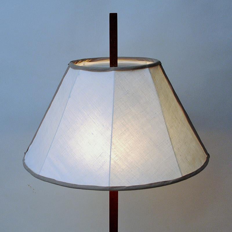 Vintage Floorlamp mod G35 of teak and iron by Hans-Agne Jakobsson, Sweden 1960s In Good Condition For Sale In Stockholm, SE