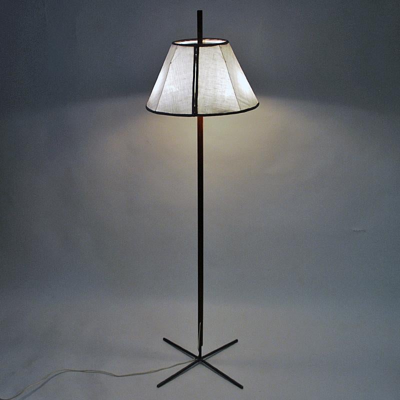 Mid-20th Century Vintage Floorlamp mod G35 of teak and iron by Hans-Agne Jakobsson, Sweden 1960s For Sale