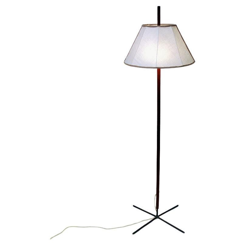 Lampadaire vintage mod G35 en teck et fer de Hans-Agne Jakobsson, Suède, années 1960