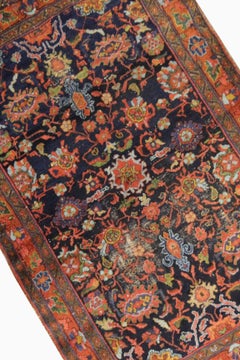 Alfombra floral vintage hecha a mano Alfombra oriental de lana para salón