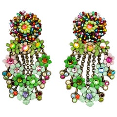 Vintage Floral Cascade Earrings