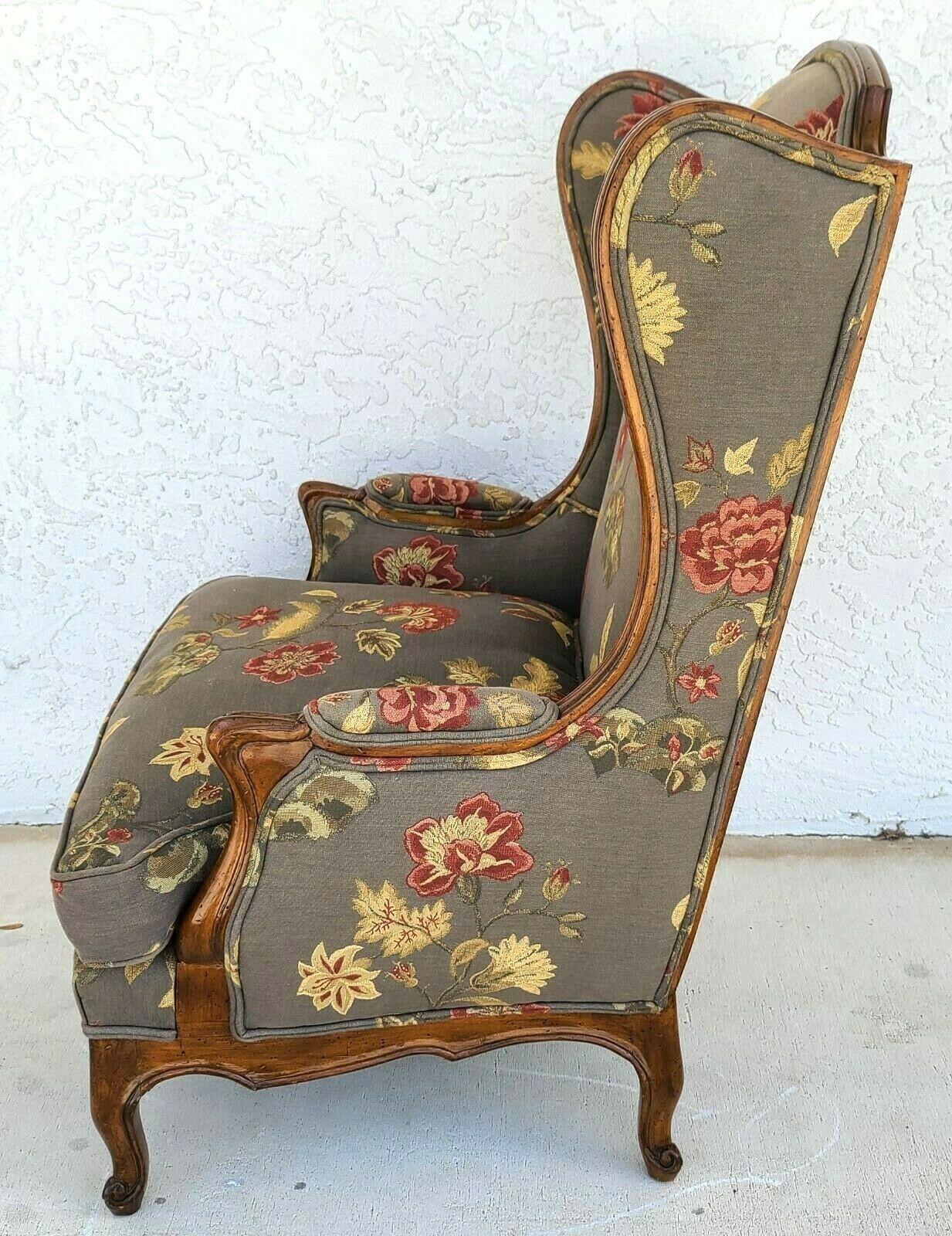 antique floral chair