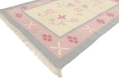 Vintage Floral Dhurrie Rug