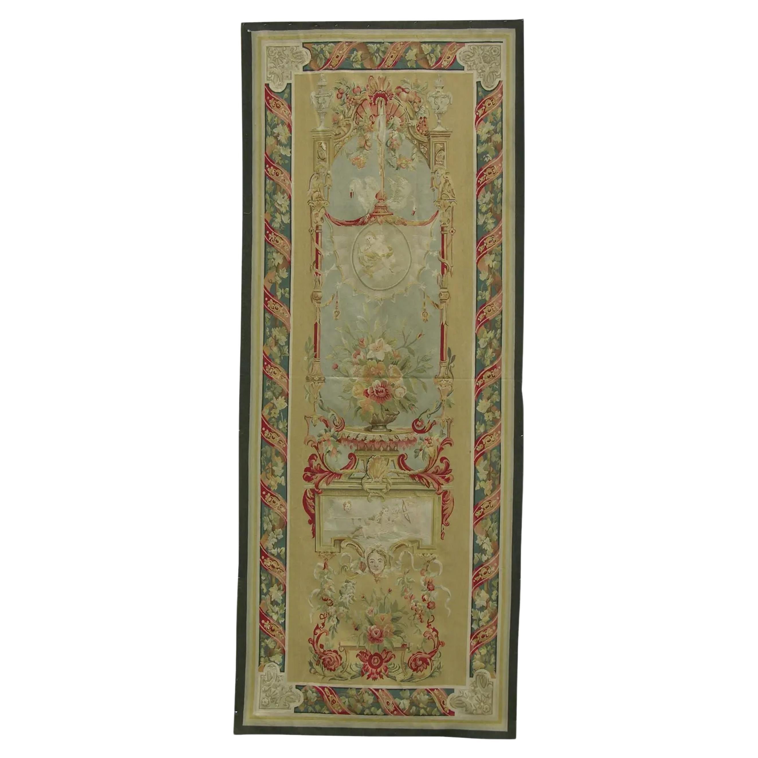 Vintage Floral Hanging Tapestry 10.0X4.0 For Sale