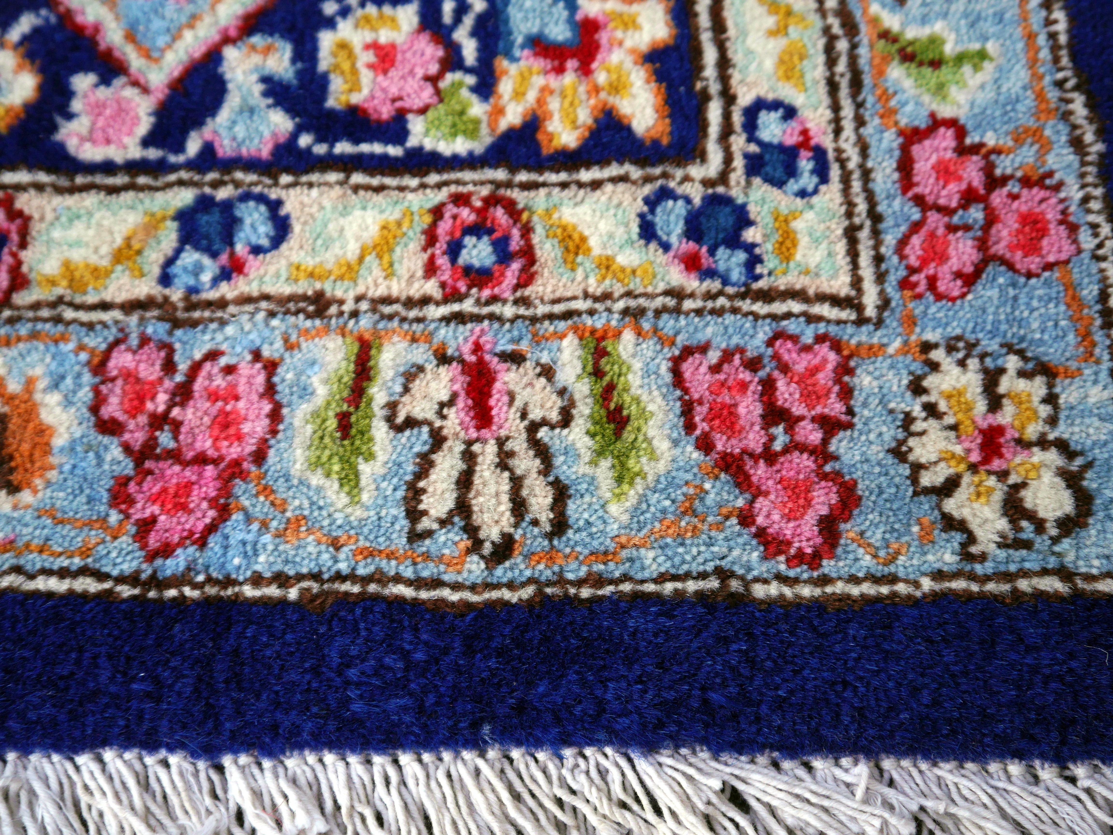 Alfombra Vintage Alfombra Floral de Caza Oriental 10 x 13 pies Colección Djoharian en venta 7