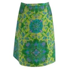 Vintage Floral Jacquard Skirt