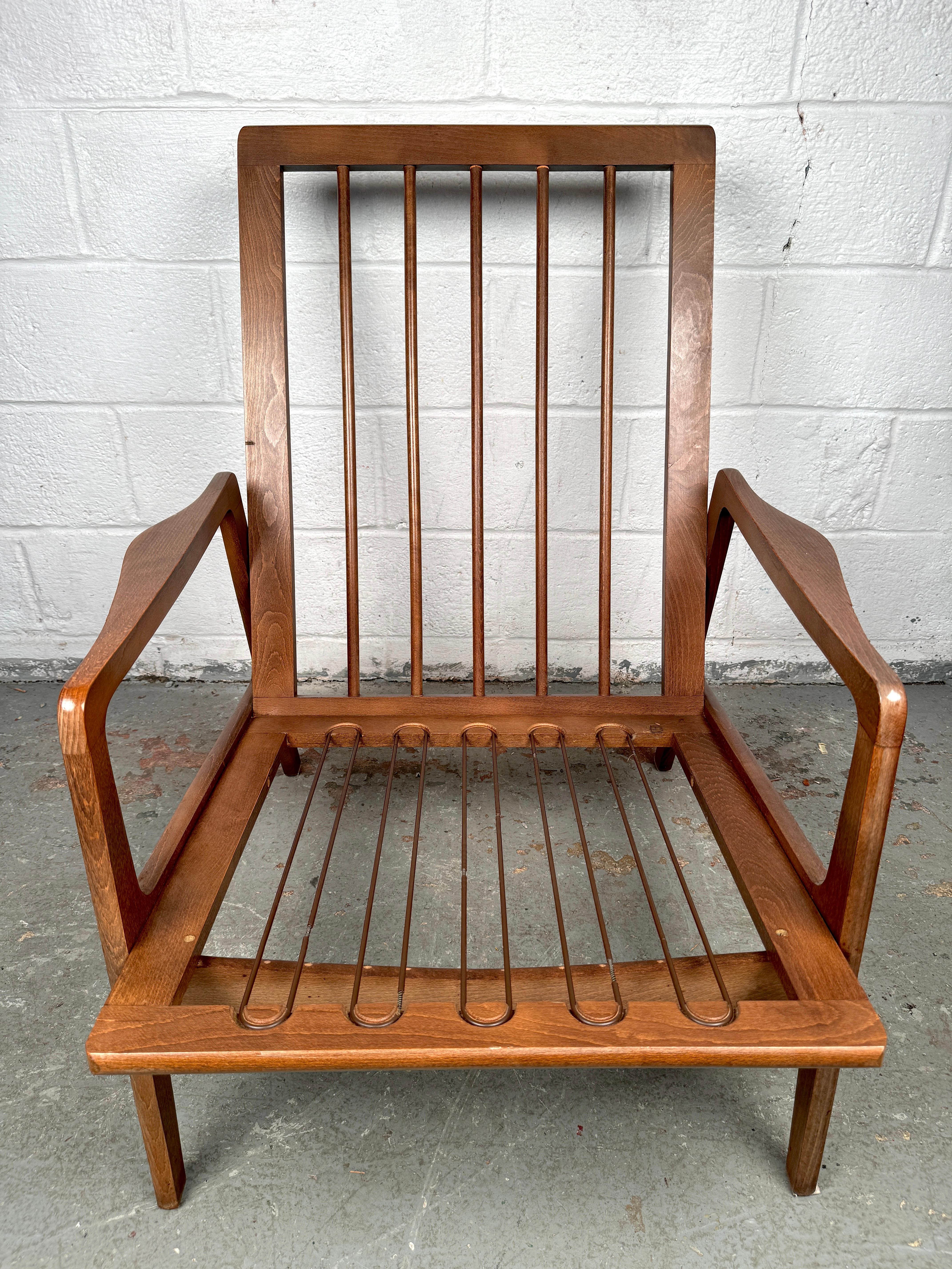 Chaise longue à fleurs vintage avec ottoman en vente 7