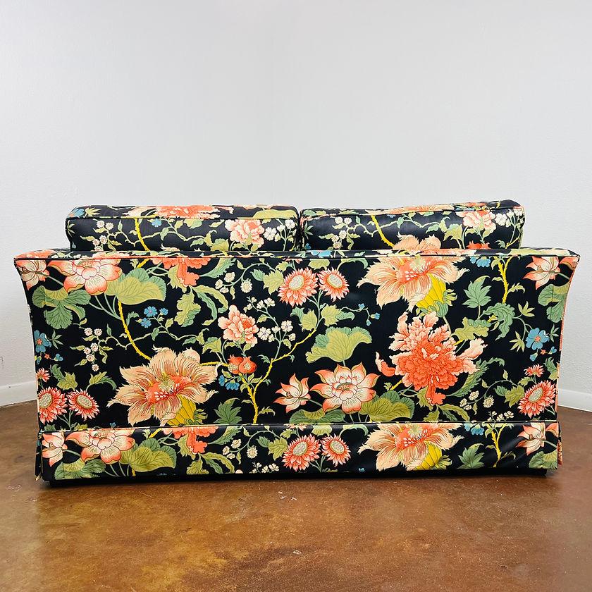 vintage floral sofa