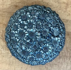 Vintage Floral Metal Trinket Box