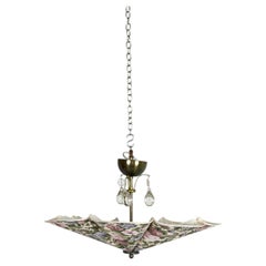 Vintage Floral Petal Pendant Lamp, Sweden, 1980s