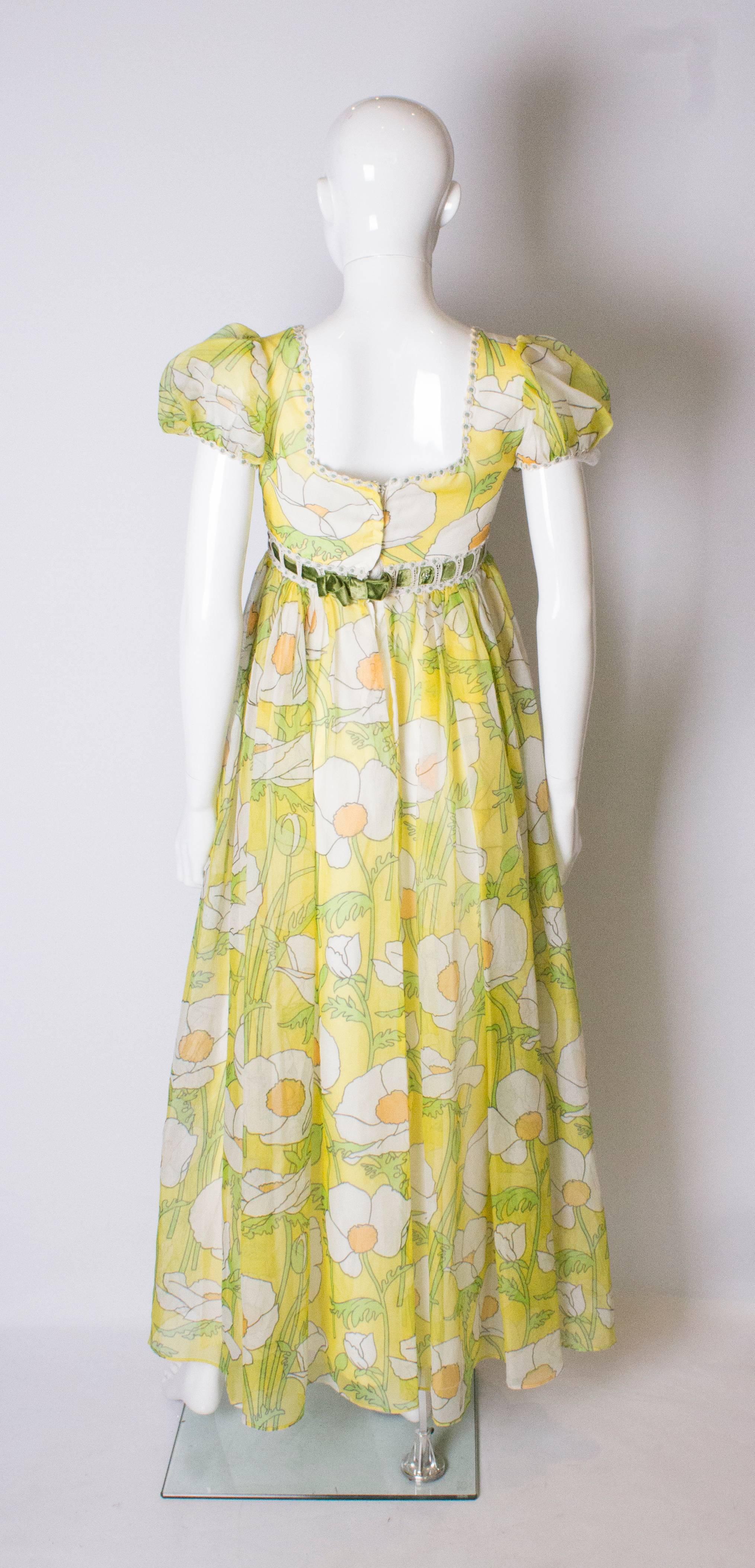 Vintage  Floral Spring Gown 2