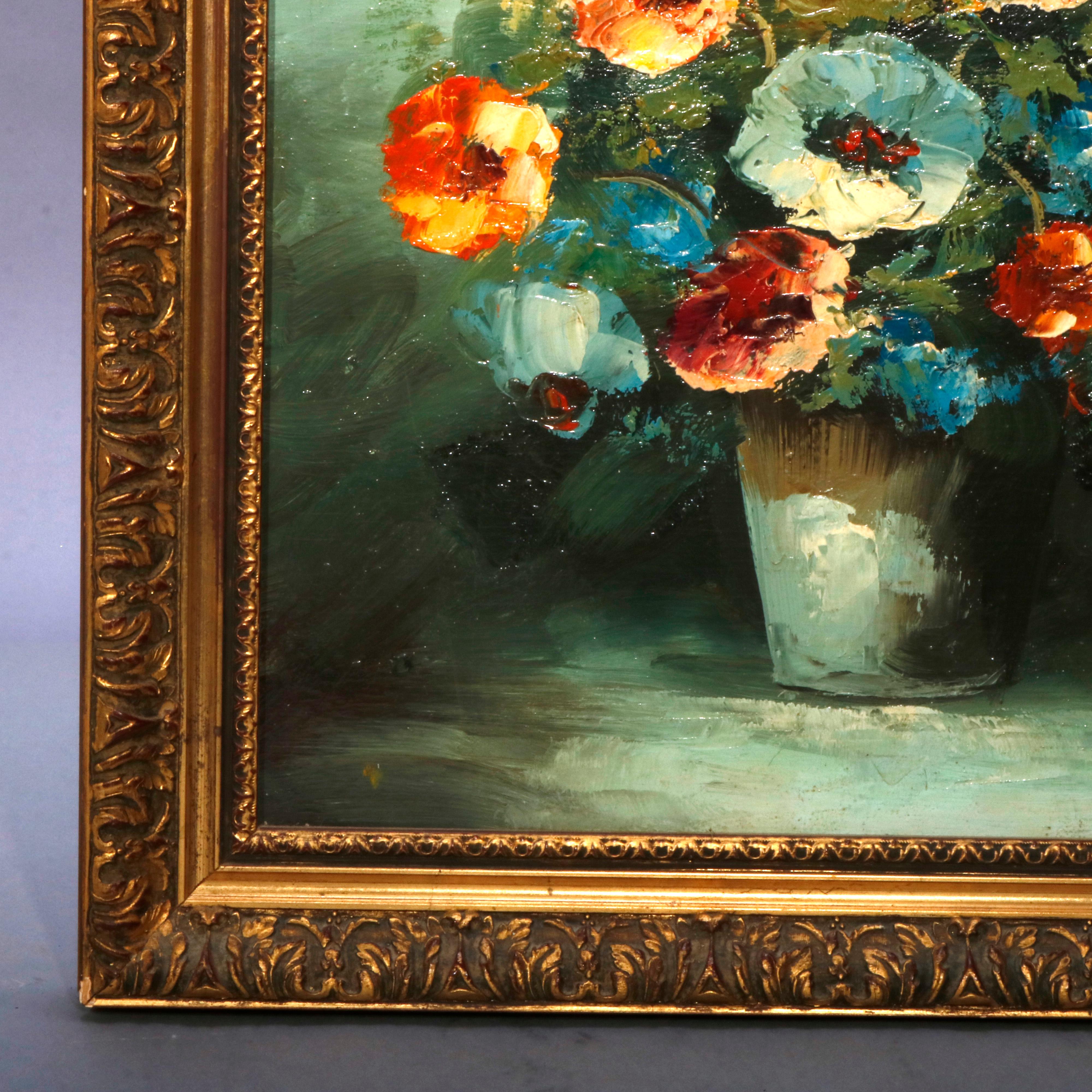 vintage floral oil painting