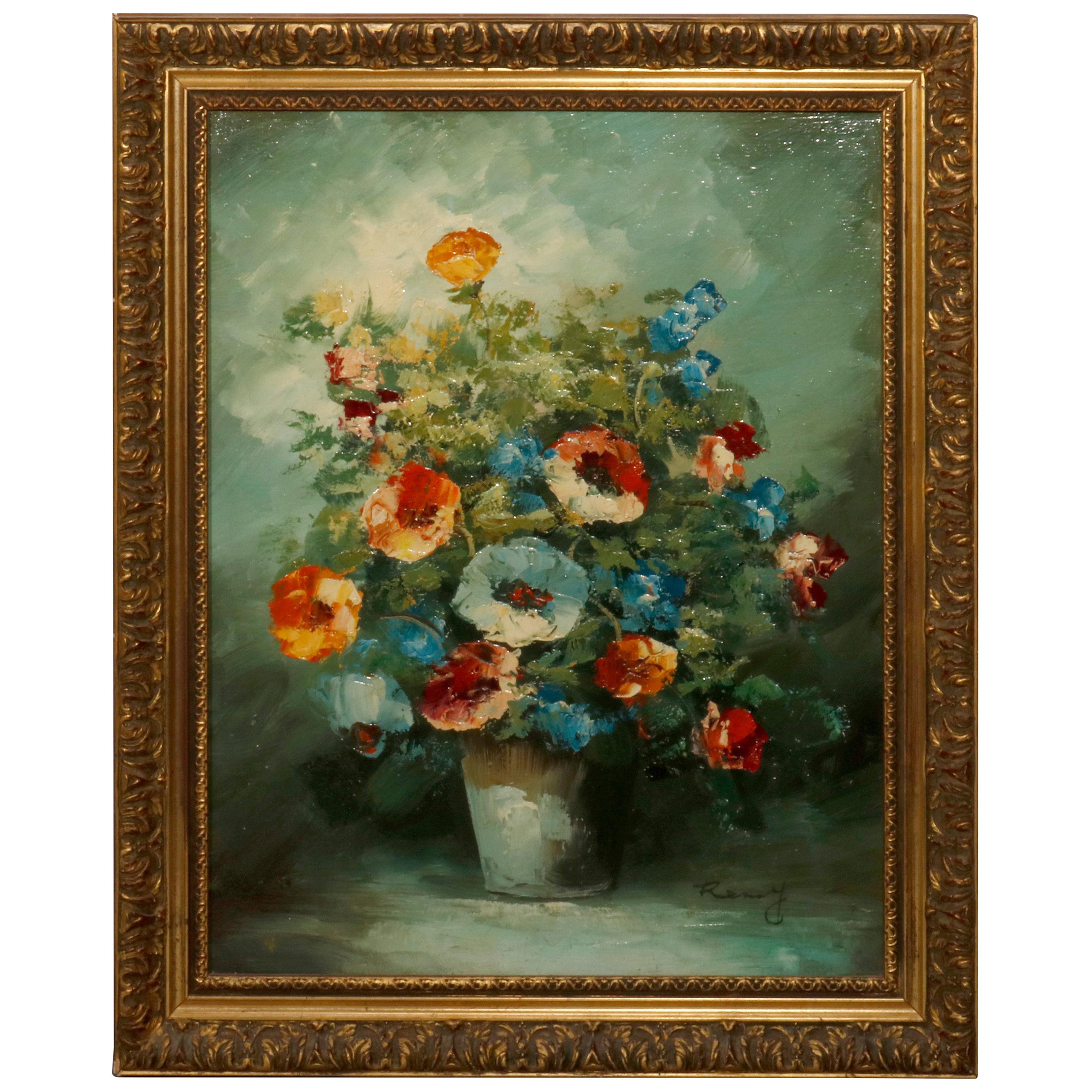 still-life-flowers-original-vintage-oil-painting-on-canvas-board-signed