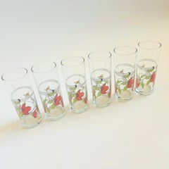 Gobelets à fleurs Vintage - Lot de 6