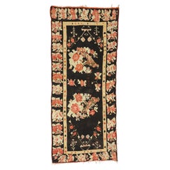 The Imperial Aviary: A Vintage Karabagh Kilim Masterpiece of Romantic Folklore