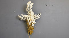 Vintage floral wall lamp by Hans Kögl , 1970s