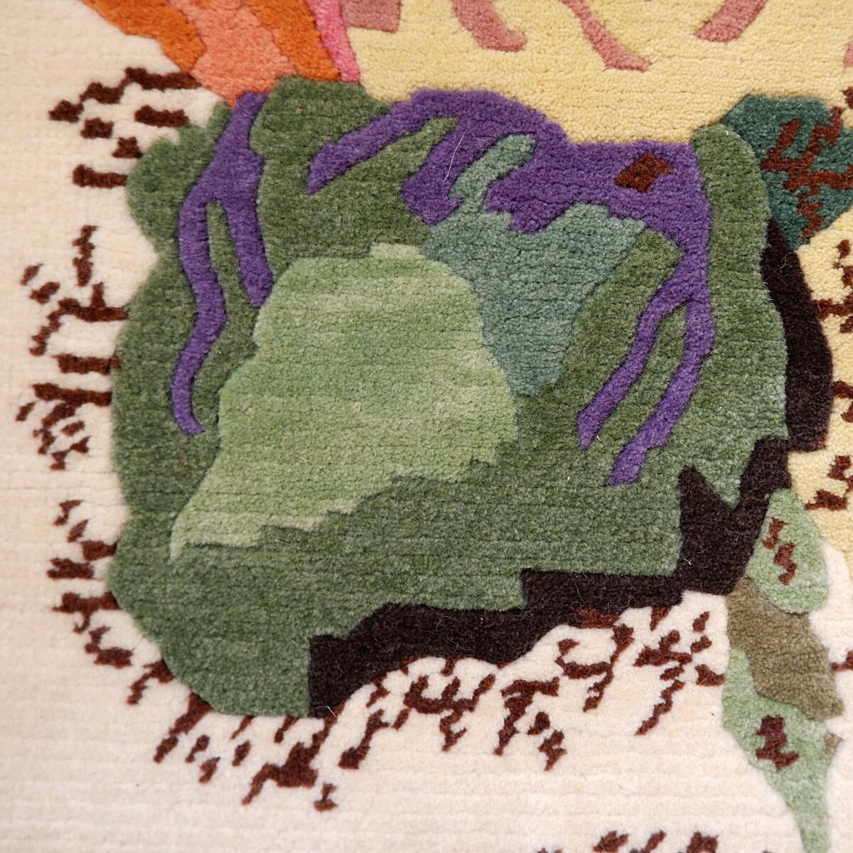 Vintage Floral Wool Rugs - 174cmx247cm For Sale 5