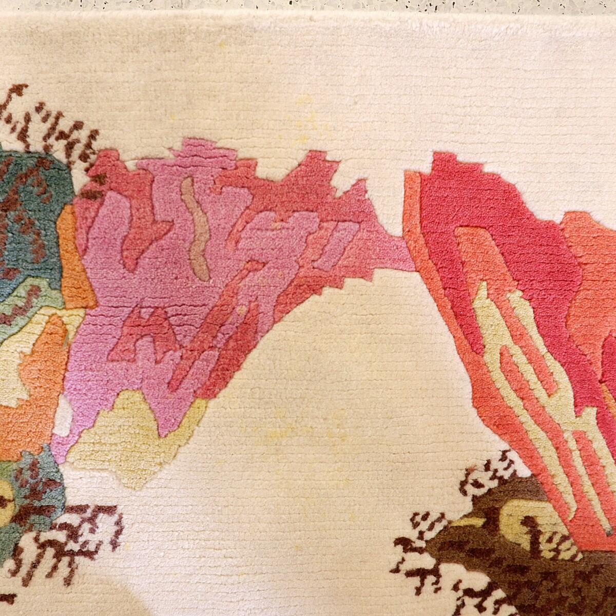 Vintage Floral Wool Rugs - 174cmx247cm In Good Condition For Sale In Uccle, BE