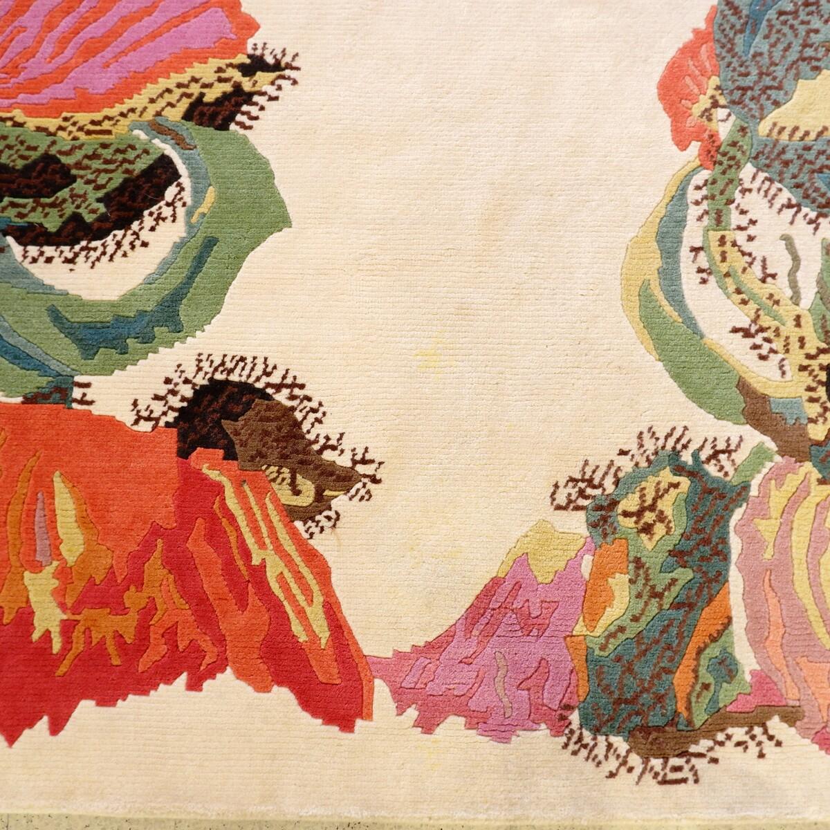 20th Century Vintage Floral Wool Rugs - 174cmx247cm For Sale
