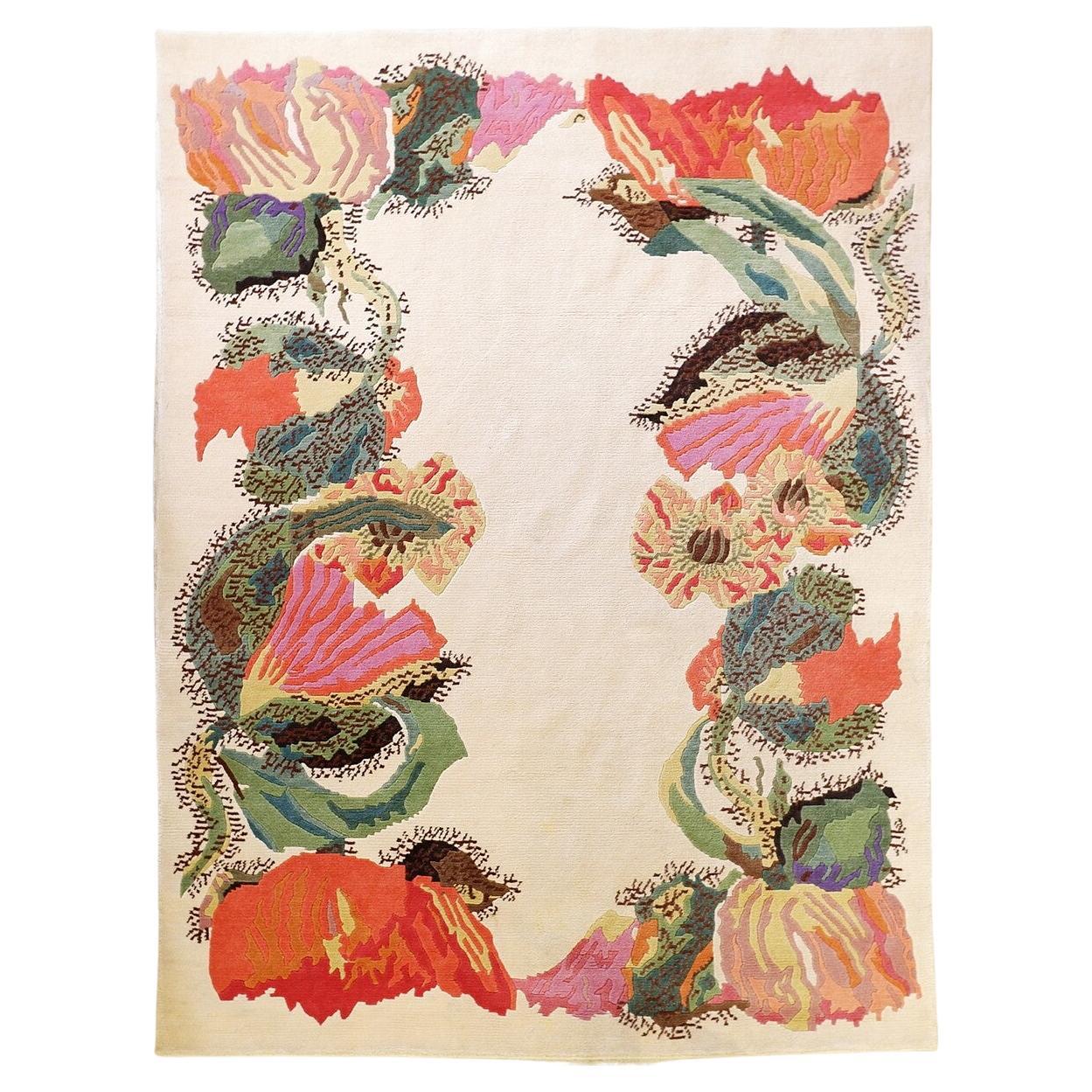 Vintage Floral Wool Rugs - 174cmx247cm