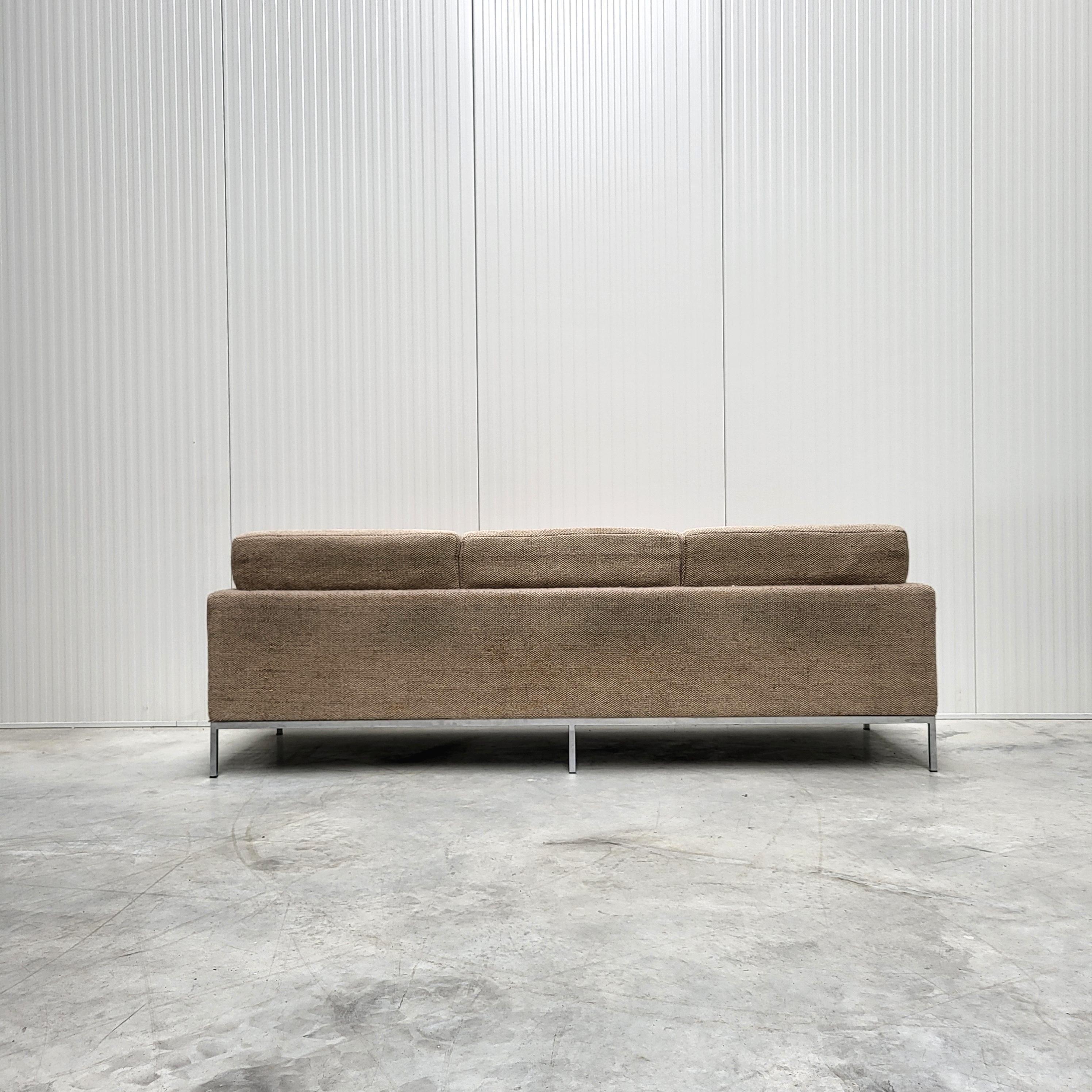 Late 20th Century Vintage Florence Knoll 3 Seater Sofa by Knoll Cato Wool 1970s
