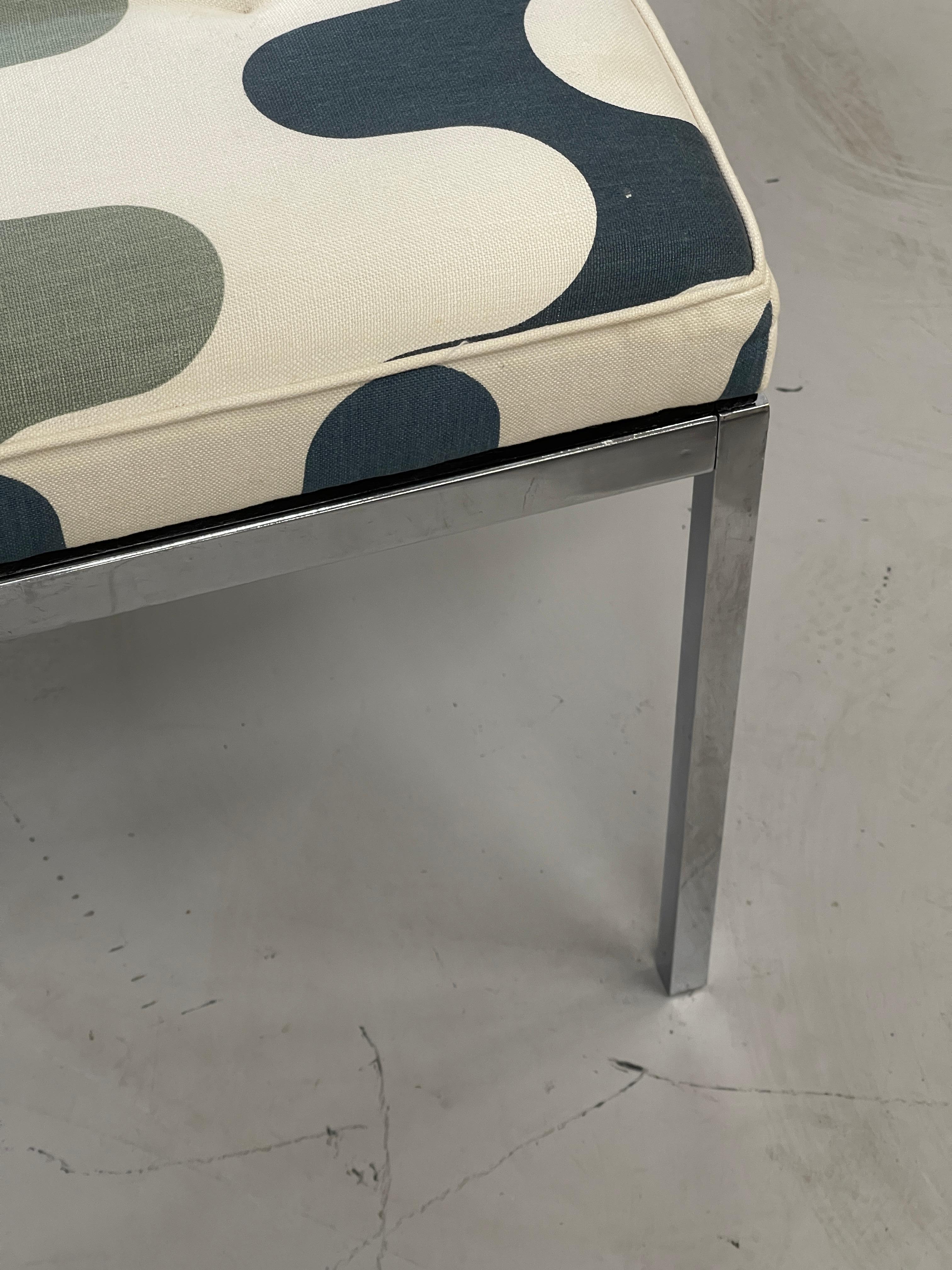 cow print bench