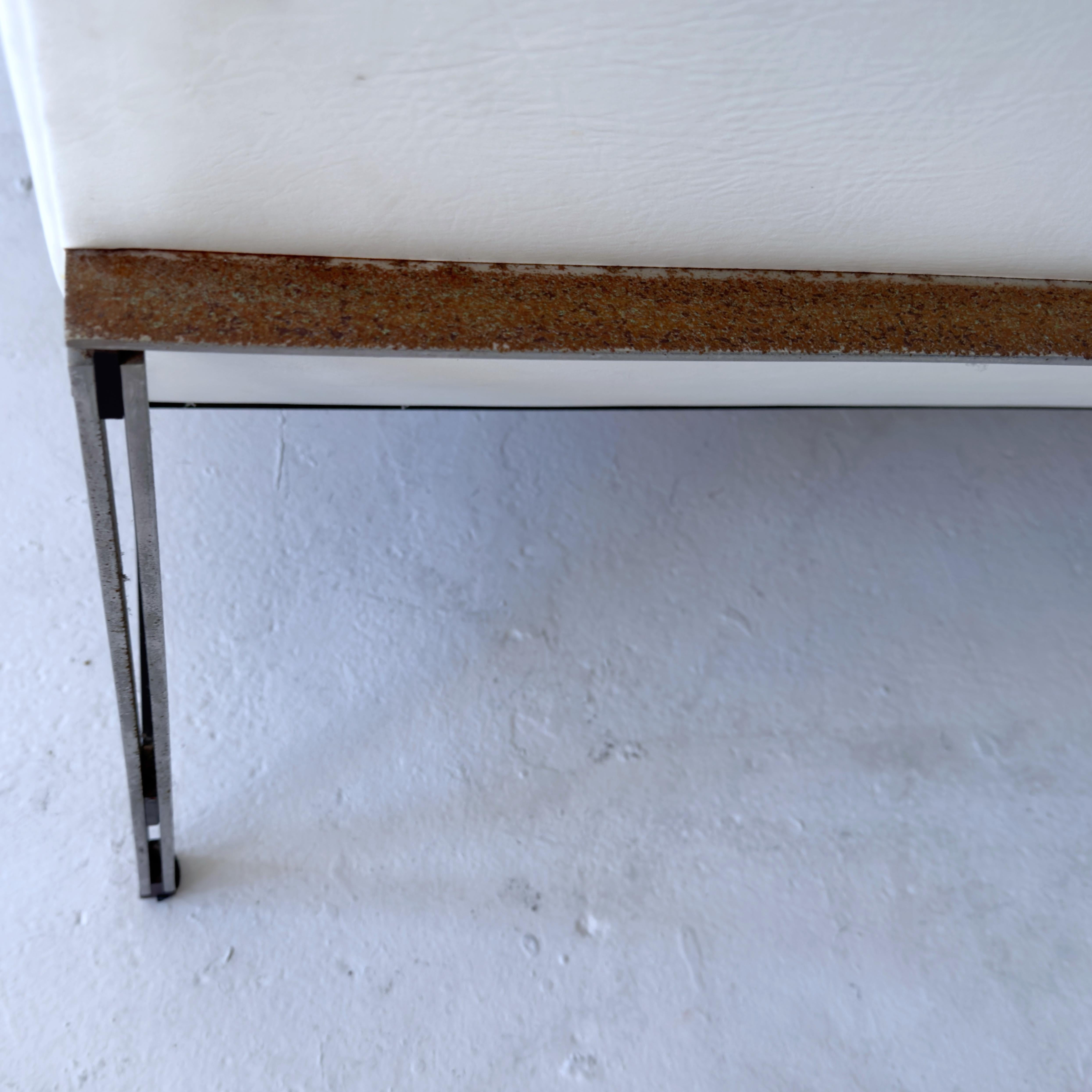 Sezionale modulare in pelle Florence Knoll d'epoca con etichette Modernica in vendita 1