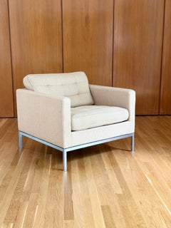 Vintage Florence Knoll Relaxed Two Seater Sofa and Chair Ivory - Set of 2