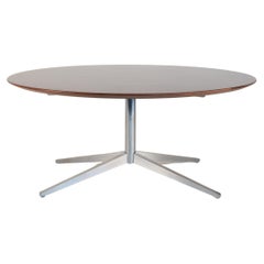 Vintage Florence Knoll Rosewood Large Round Table / Desk for Knoll International