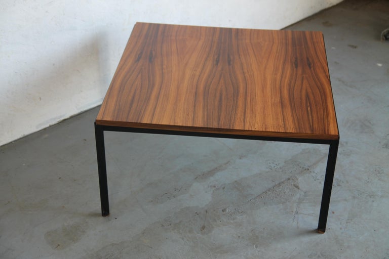 Vintage Florence Knoll Rosewood Veneer Top Coffee Table For Sale at 1stDibs