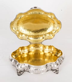 Vintage Florence Sterling Silver Casket by Franco Teghini 20th C