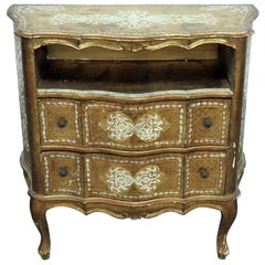 Vintage Florentine Distressed Painted Commode