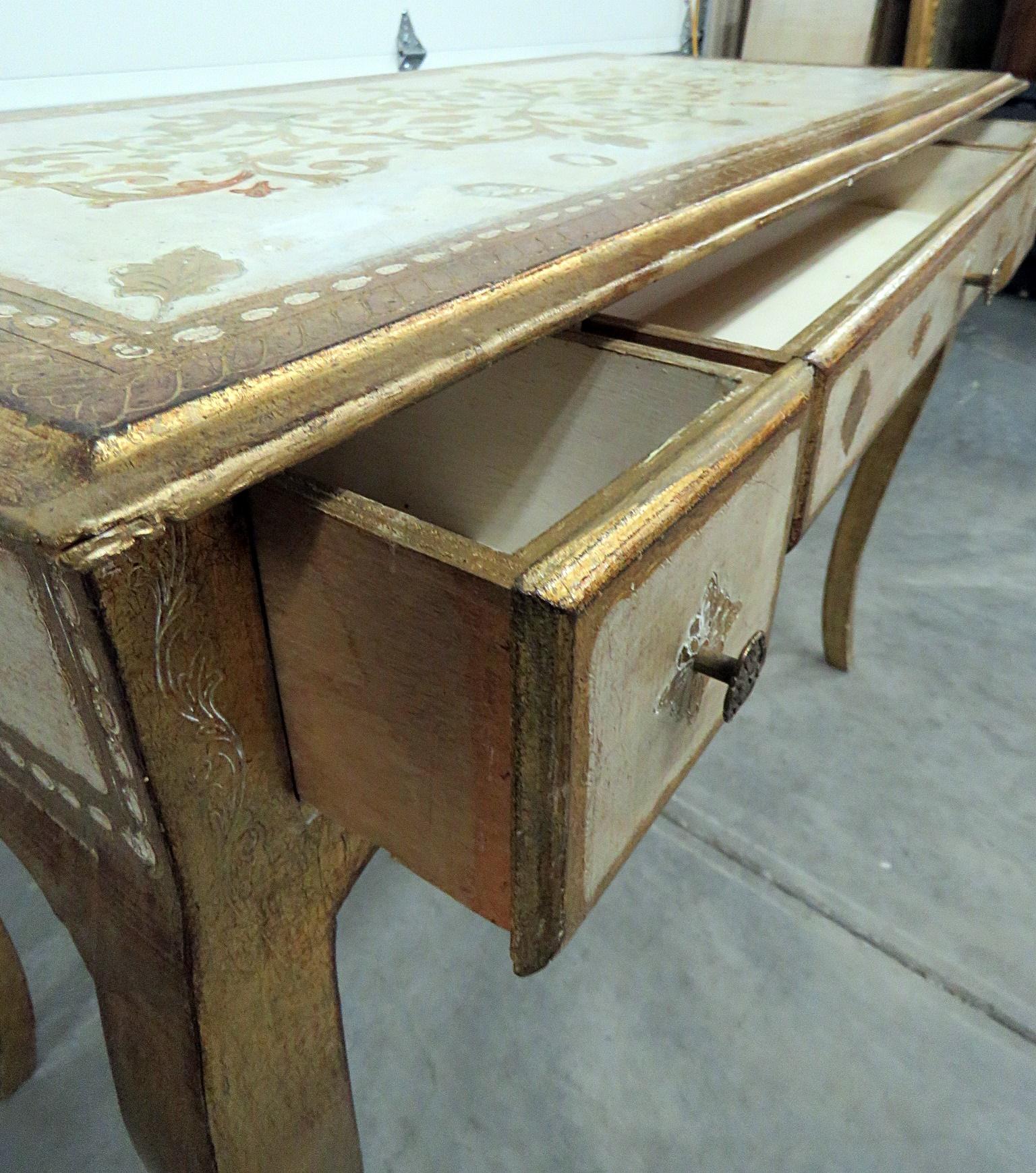 distressed secretary desk