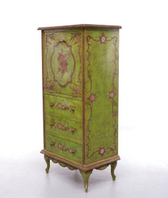 Vintage Florentine Gold Drop Front Secretary / Chest, Italy