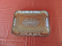 Vintage Florentine Gold Hand Painted Mail Tray