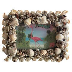 Vintage Florida Muschel-Fotorahmen