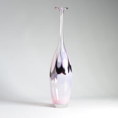 Vintage Floris Meydam Unica Edición Única Leerdam Jarrón de cristal Made in Holland