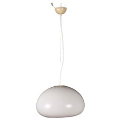 Vintage Flos 'Black and White' Lamp 1970s Chromed Aluminium Glass
