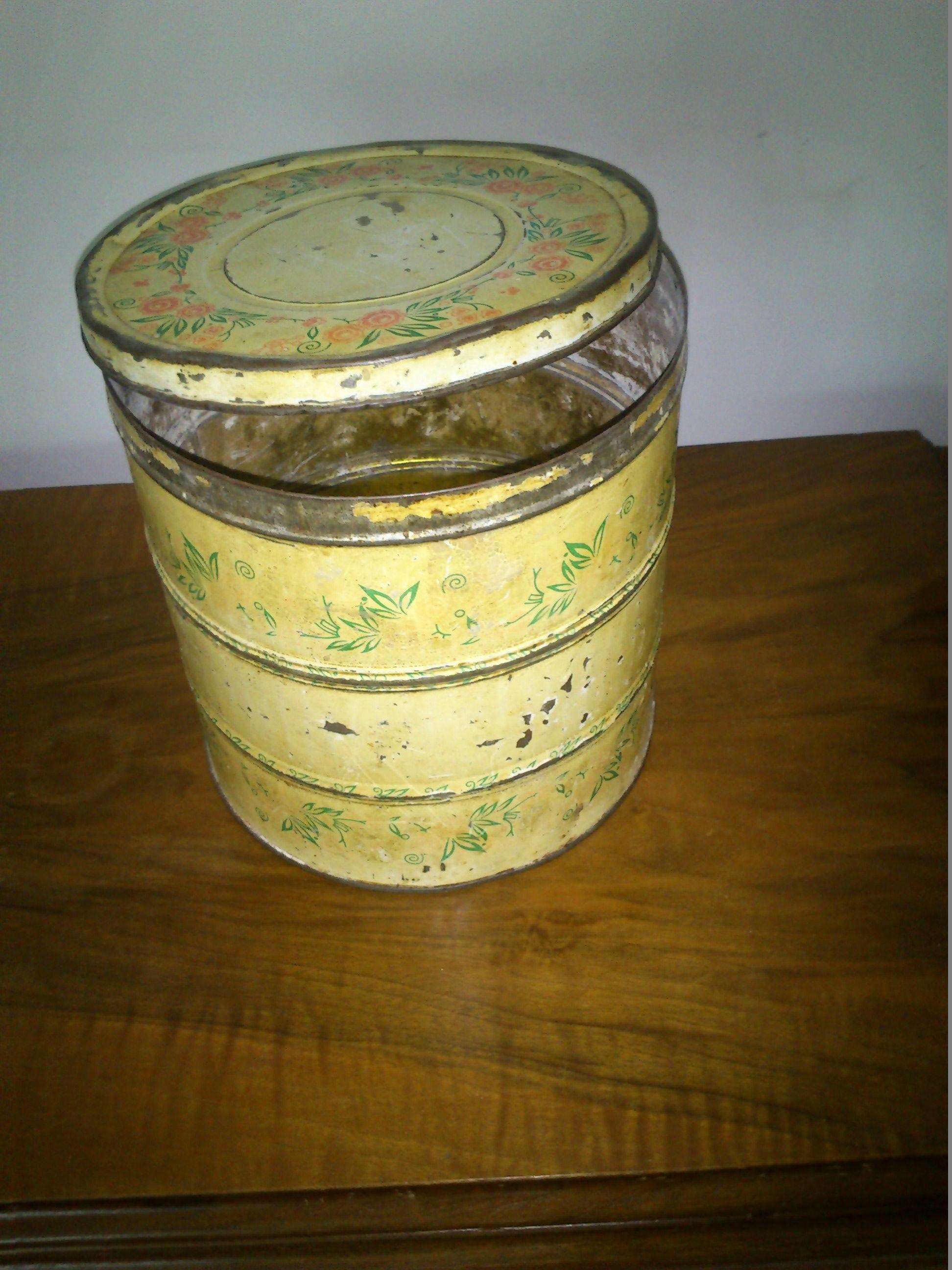 antique flour bin