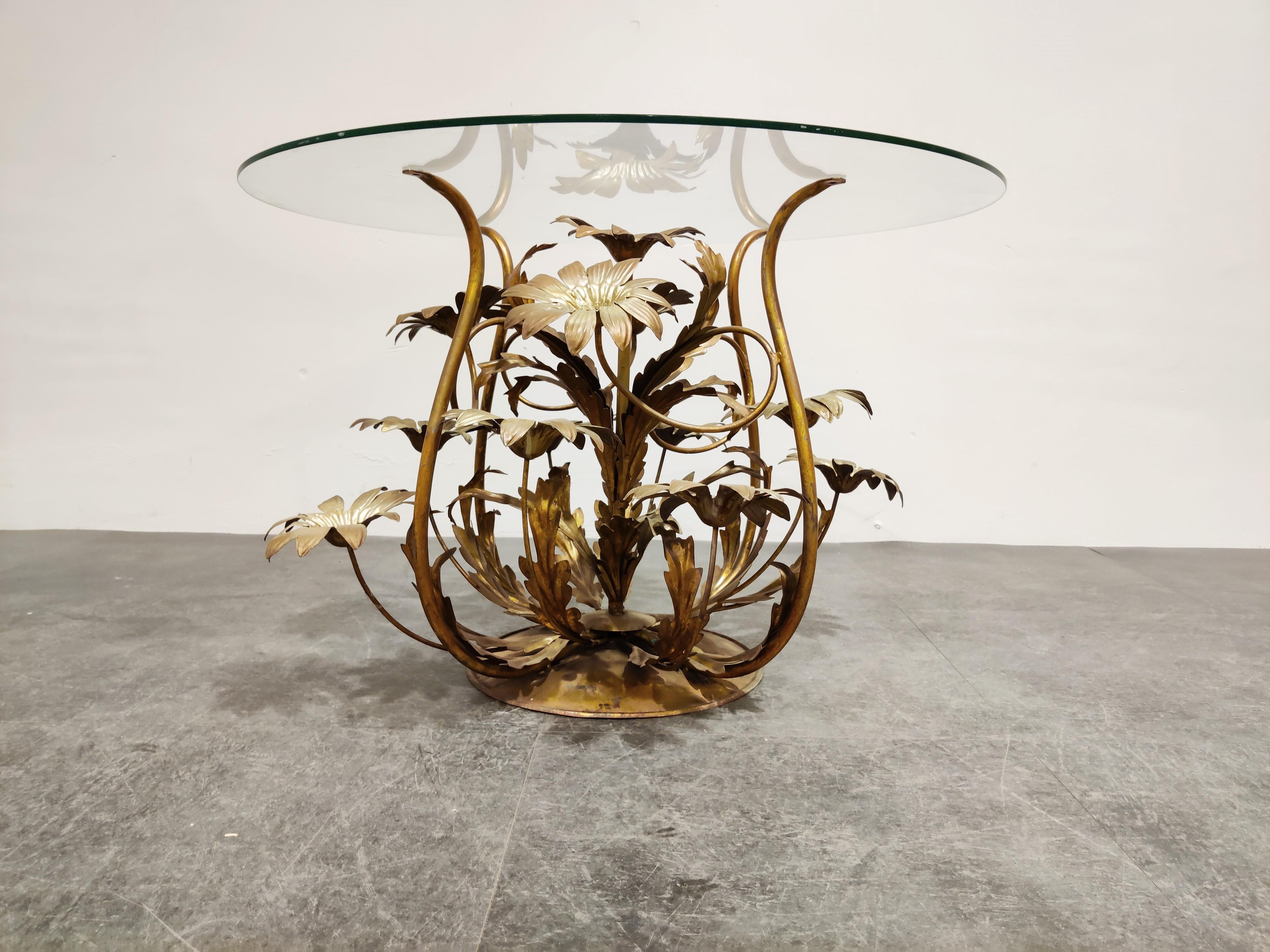 Italian Vintage Flower Coffee Table, Italy, 1960s