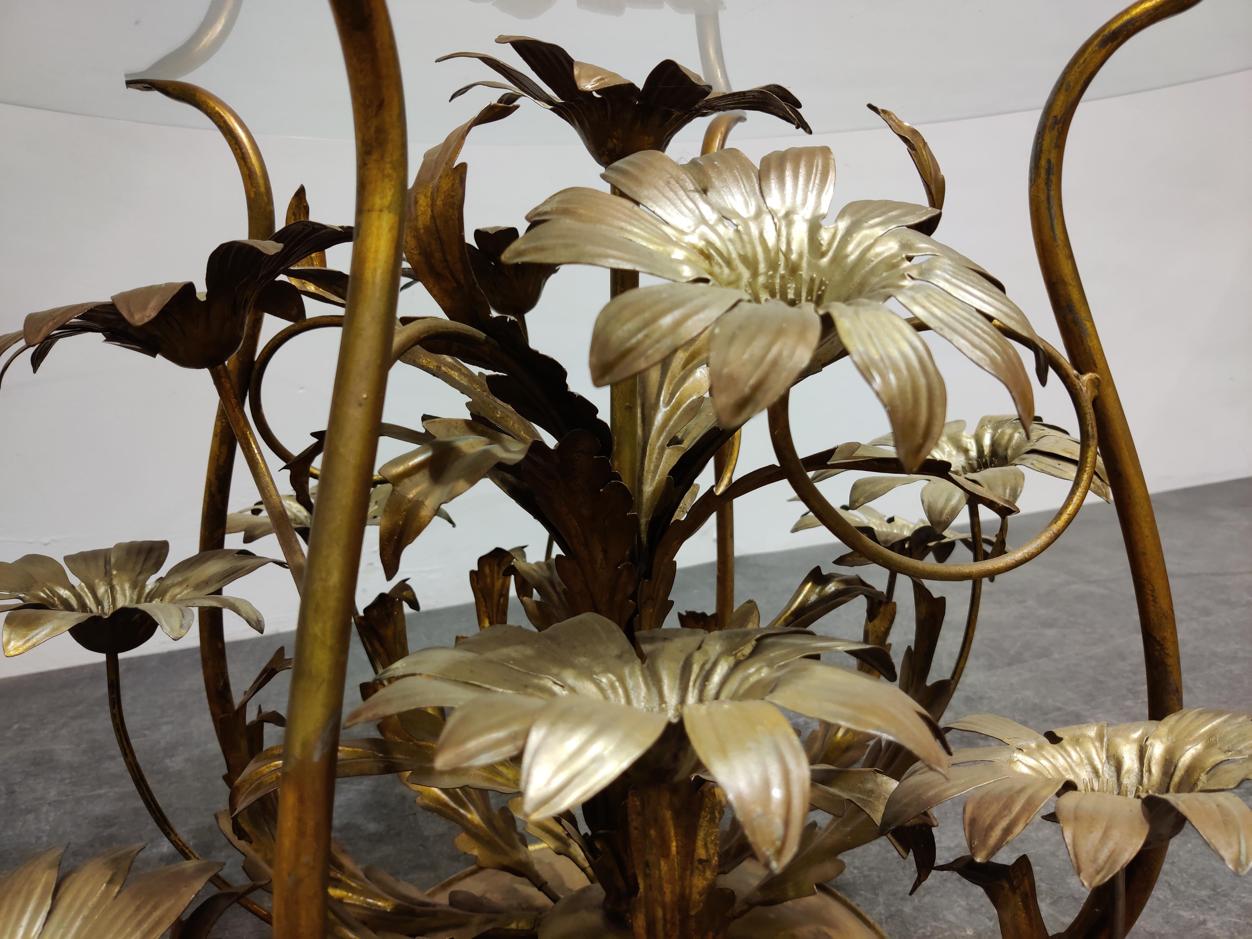 Vintage Flower Coffee Table, Italy, 1960s 1