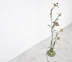 Vintage Flower Floor Lamp 1970s
