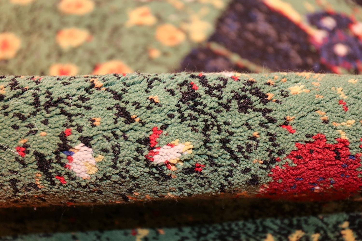 Machine-Made Vintage Flower Garden Design Scandinavian Rug After Gustav Klimt. Size: 6' x 9' 