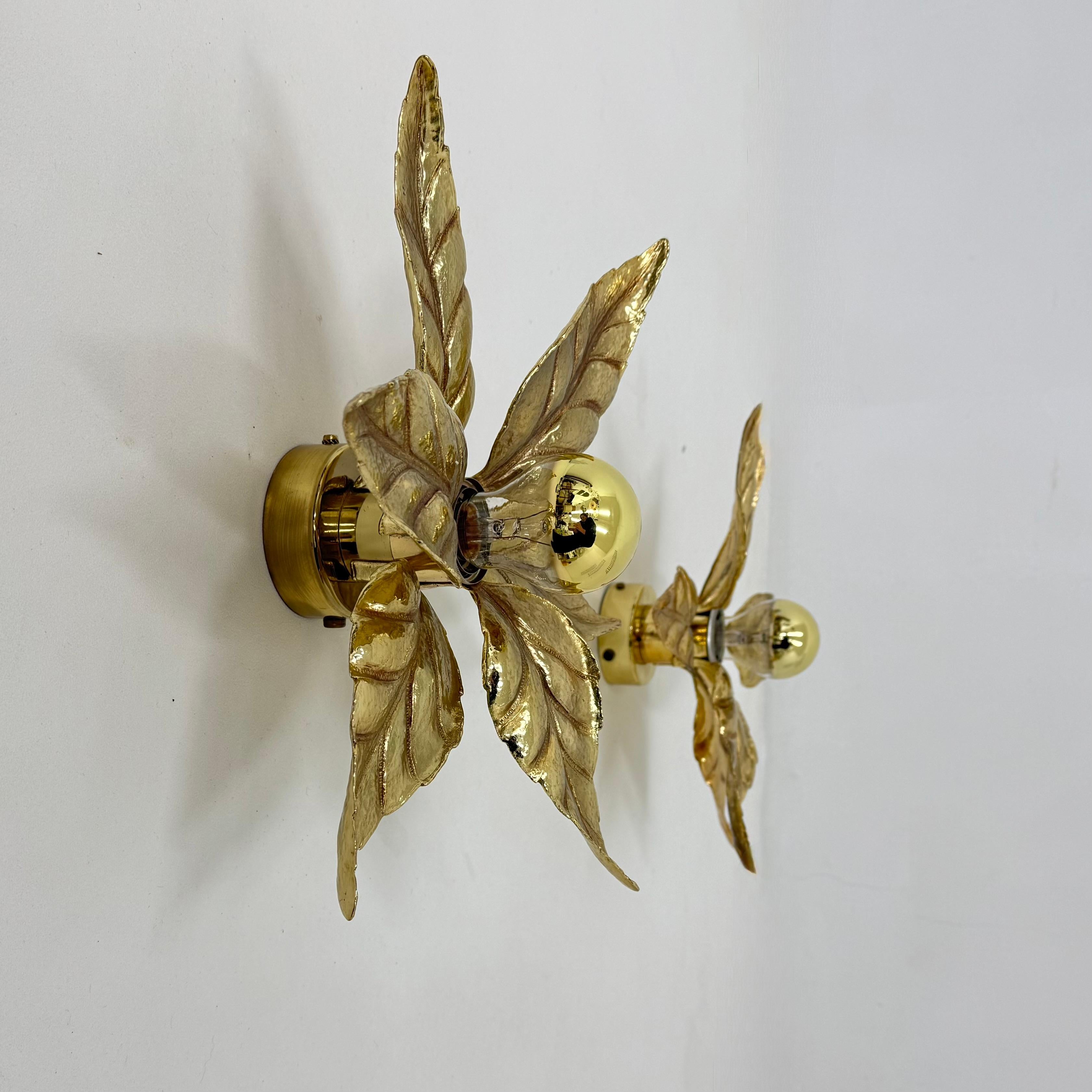 Vintage flower light by Willy Daro for Massive Lighting, Belgium 1970s 6