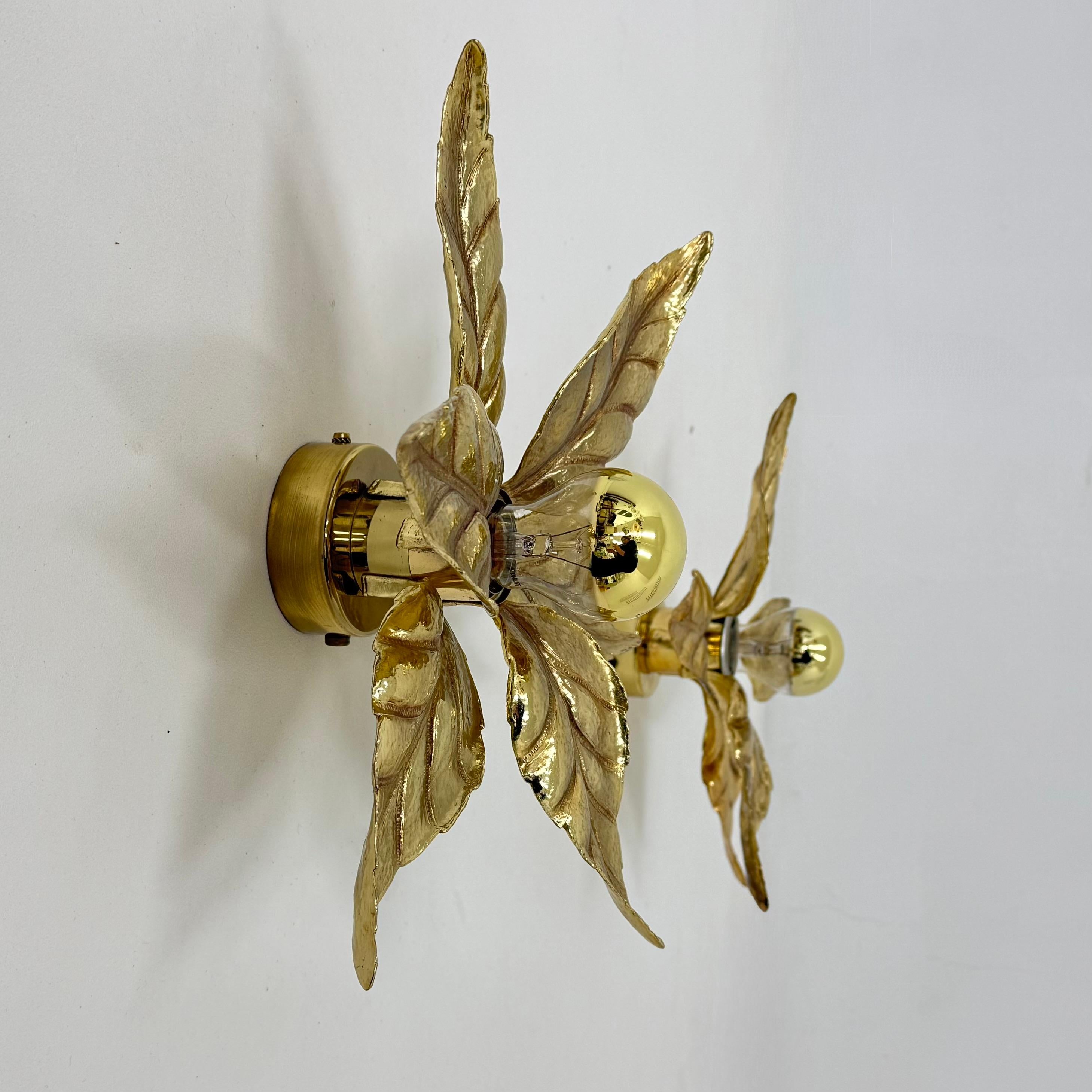 Vintage flower light by Willy Daro for Massive Lighting, Belgium 1970s 7