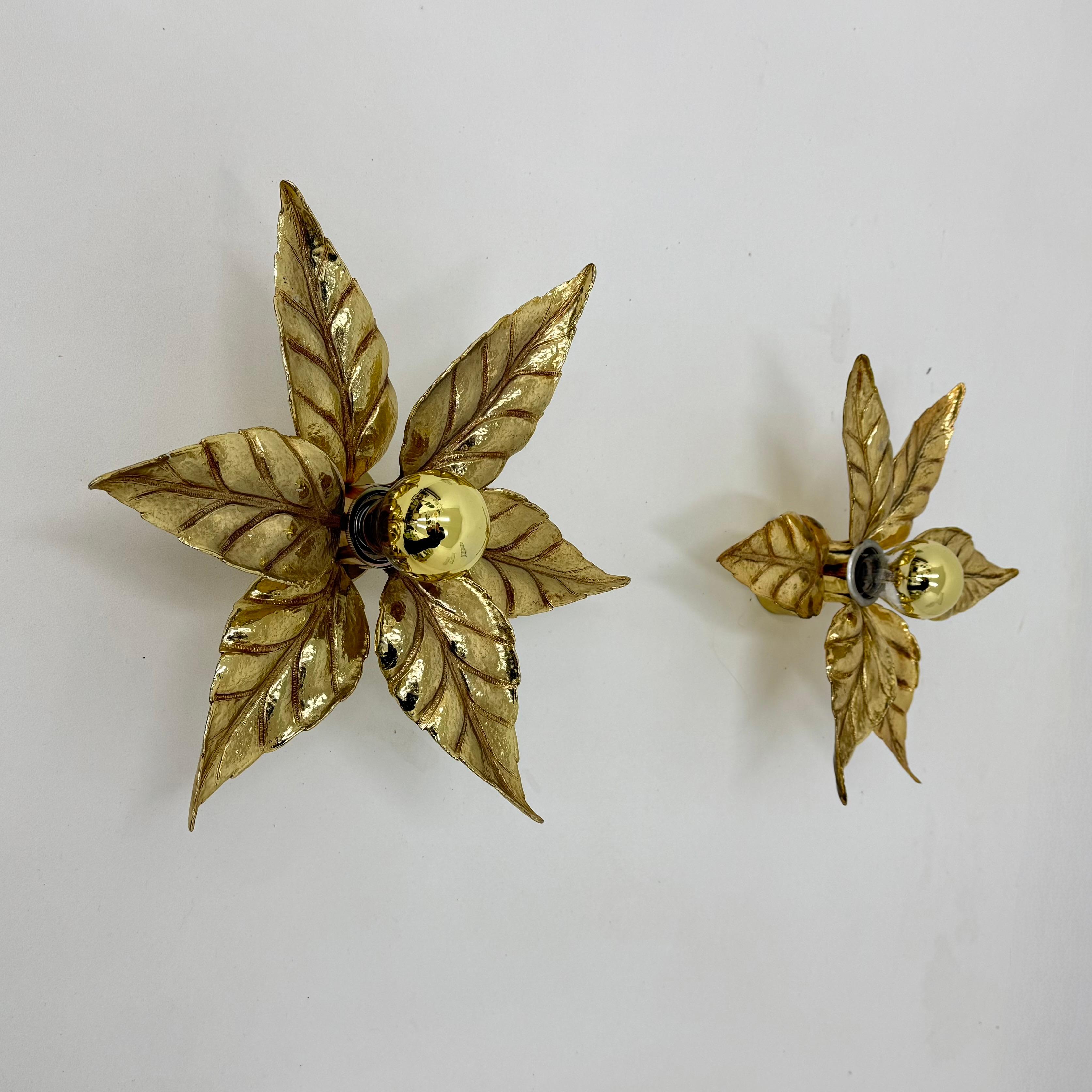 Vintage flower light by Willy Daro for Massive Lighting, Belgium 1970s 8