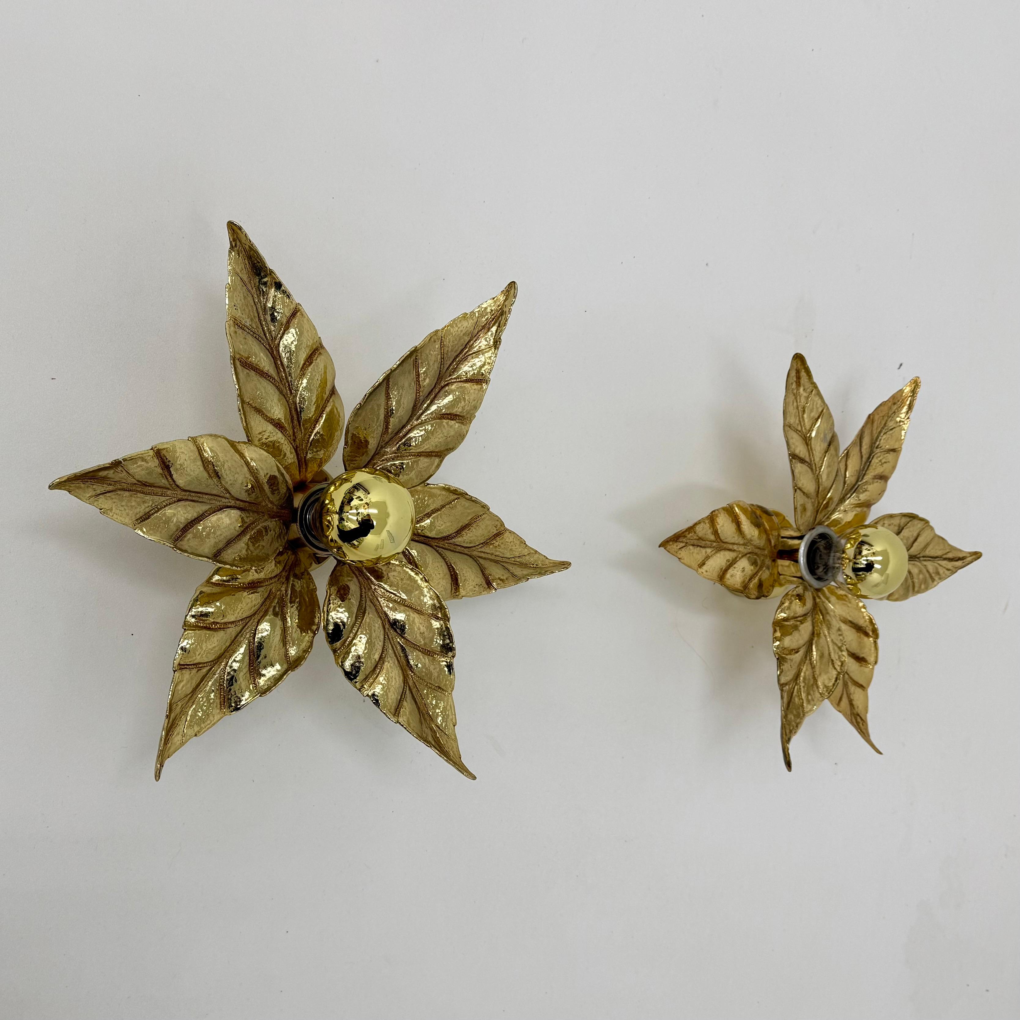 Vintage flower light by Willy Daro for Massive Lighting, Belgium 1970s 9